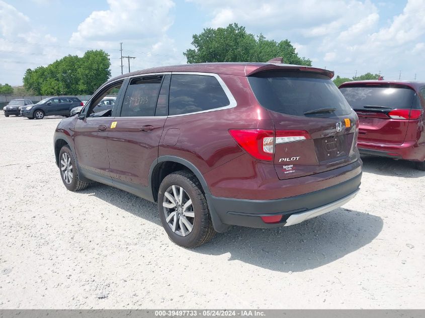 2020 Honda Pilot Awd Ex-L VIN: 5FNYF6H50LB019674 Lot: 39497733