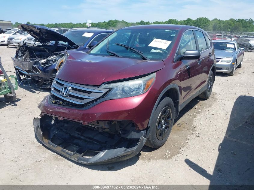 2013 Honda Cr-V Lx VIN: 5J6RM4H30DL067245 Lot: 39497762