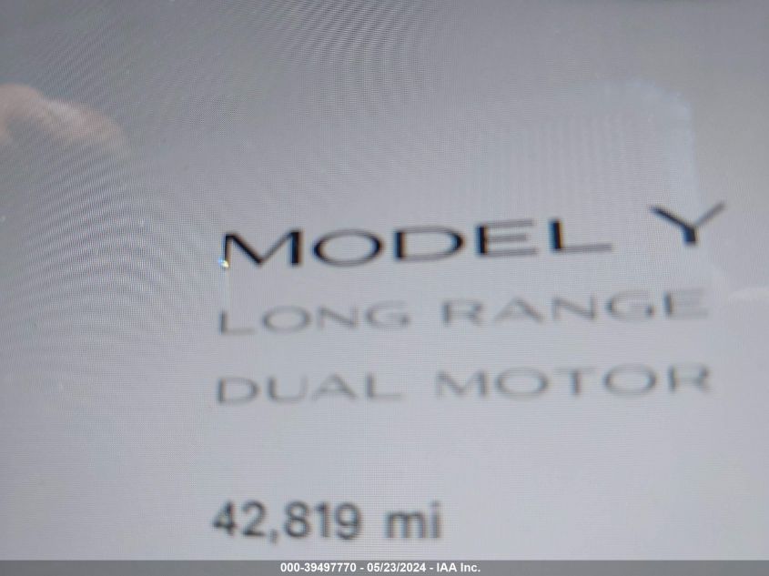 2020 Tesla Model Y Long Range Dual Motor All-Wheel Drive VIN: 5YJYGDEE0LF029529 Lot: 39497770