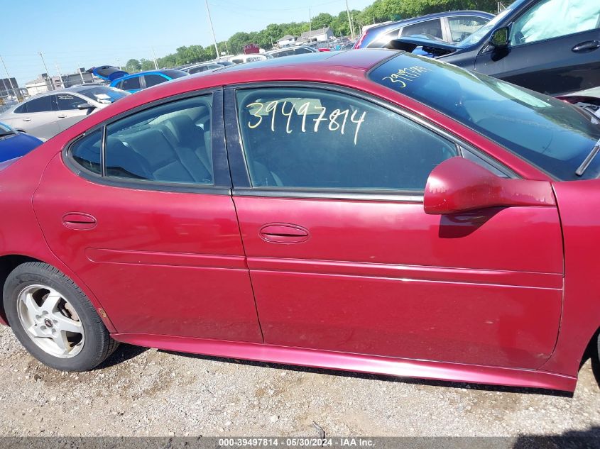 2004 Pontiac Grand Prix Gt2 VIN: 2G2WS522541102604 Lot: 39497814