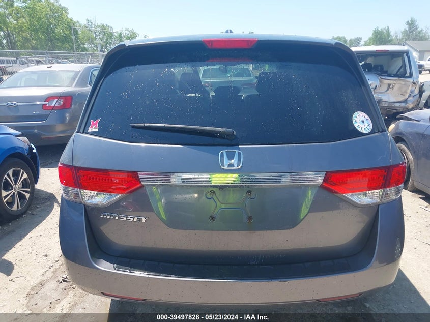 2014 Honda Odyssey Ex-L VIN: 5FNRL5H63EB095263 Lot: 39497828