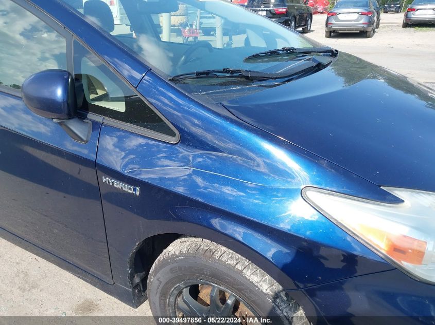 2013 Toyota Prius Two VIN: JTDKN3DU7D0349493 Lot: 39497856