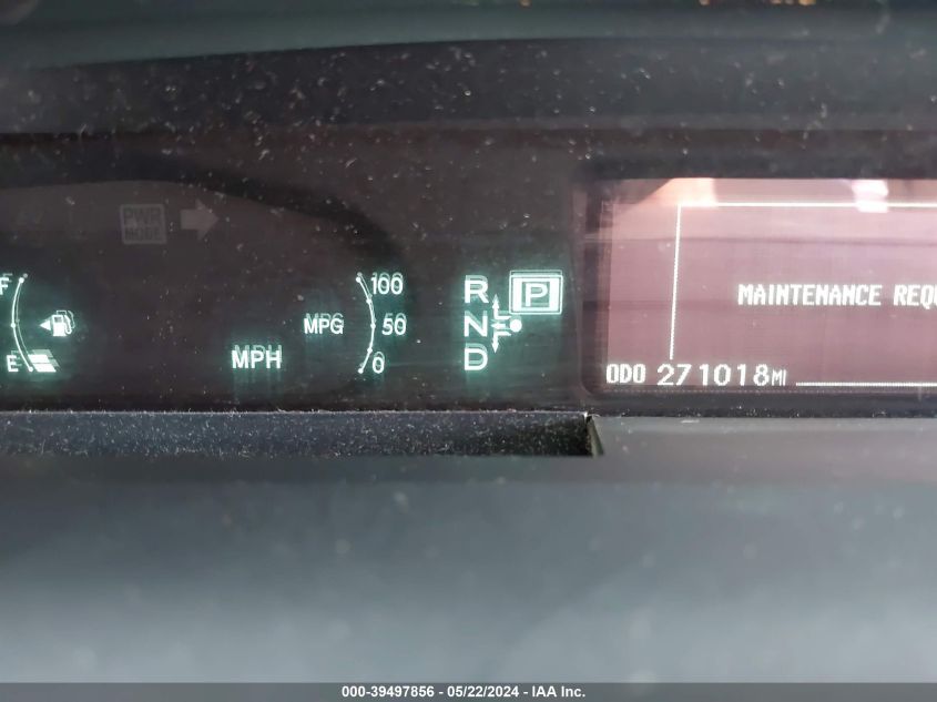 2013 Toyota Prius Two VIN: JTDKN3DU7D0349493 Lot: 39497856