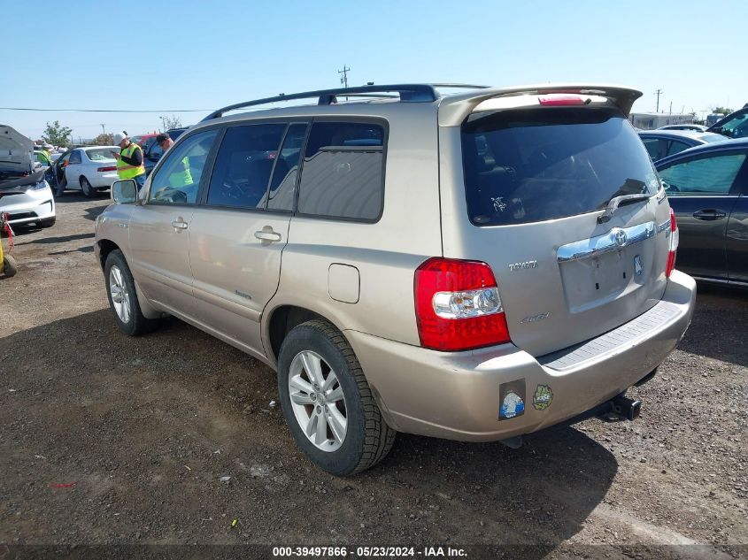 2007 Toyota Highlander Hybrid Limited V6 VIN: JTEEW21A870043465 Lot: 39497866