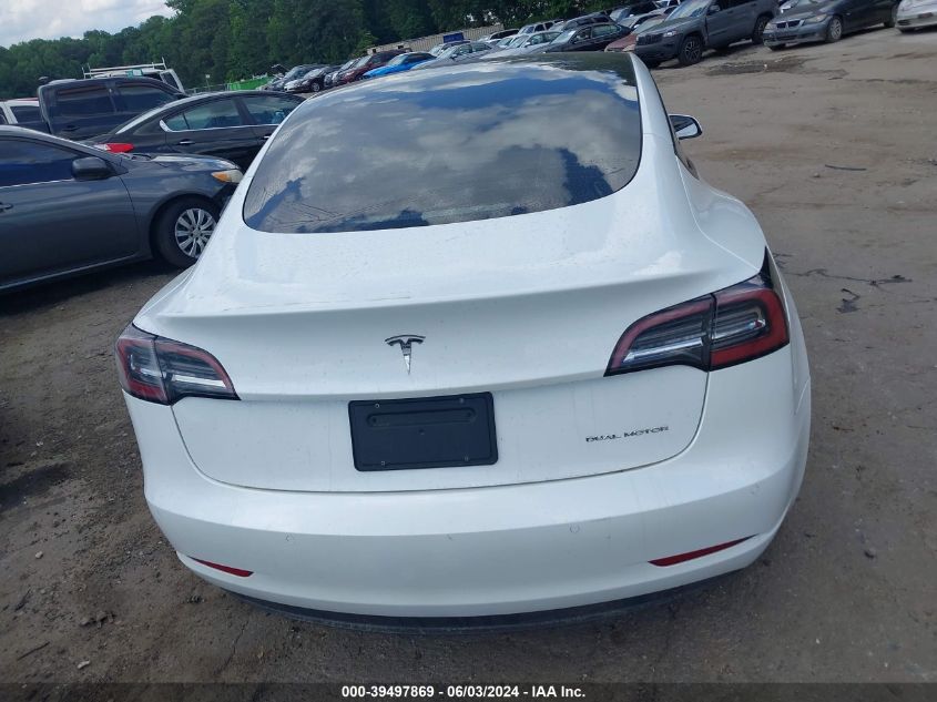 2022 Tesla Model 3 Long Range Dual Motor All-Wheel Drive VIN: 5YJ3E1EB4NF169445 Lot: 39497869