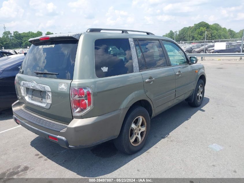 2007 Honda Pilot Ex VIN: 5FNYF28497B025043 Lot: 39497887