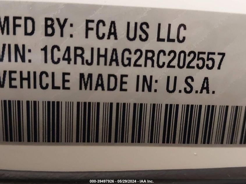 2024 Jeep Grand Cherokee Laredo 4X4 VIN: 1C4RJHAG2RC202557 Lot: 39497926