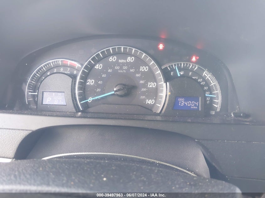 2012 Toyota Camry Xle VIN: 4T4BF1FK9CR253662 Lot: 39497963