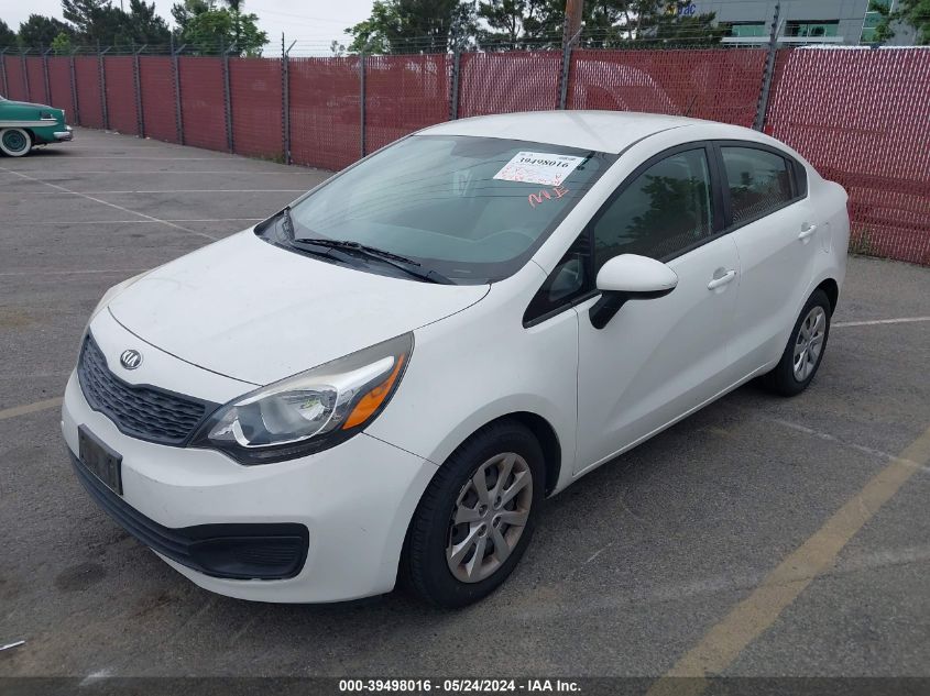 2014 Kia Rio Lx VIN: KNADM4A38E6370426 Lot: 39498016