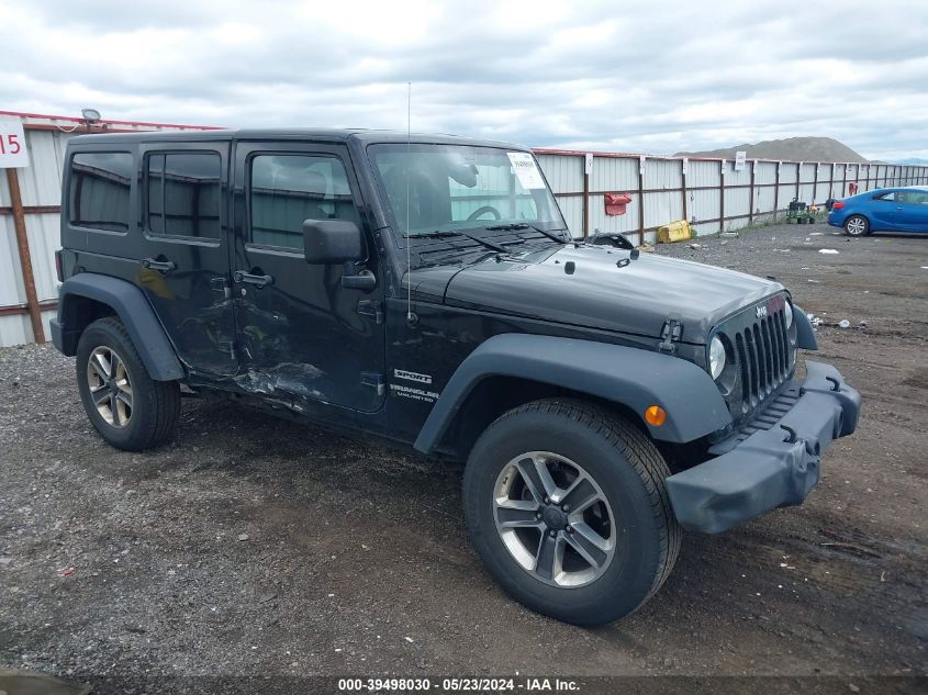 2016 Jeep Wrangler Unlimited Sport VIN: 1C4BJWDG2GL119290 Lot: 39498030