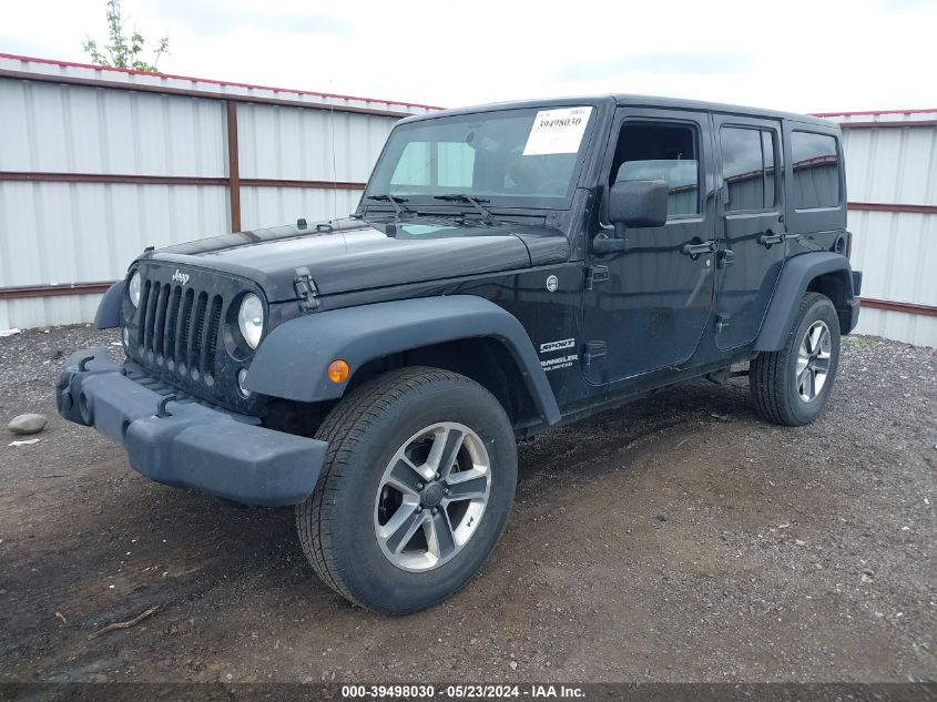 2016 Jeep Wrangler Unlimited Sport VIN: 1C4BJWDG2GL119290 Lot: 39498030