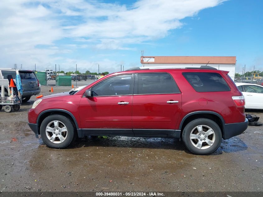 2011 GMC Acadia Sle VIN: 1GKKVPED9BJ177825 Lot: 39498031