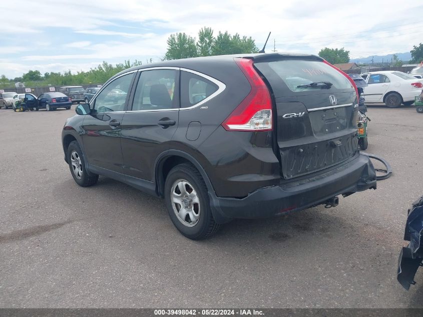 2014 Honda Cr-V Lx VIN: 5J6RM4H30EL025482 Lot: 39498042