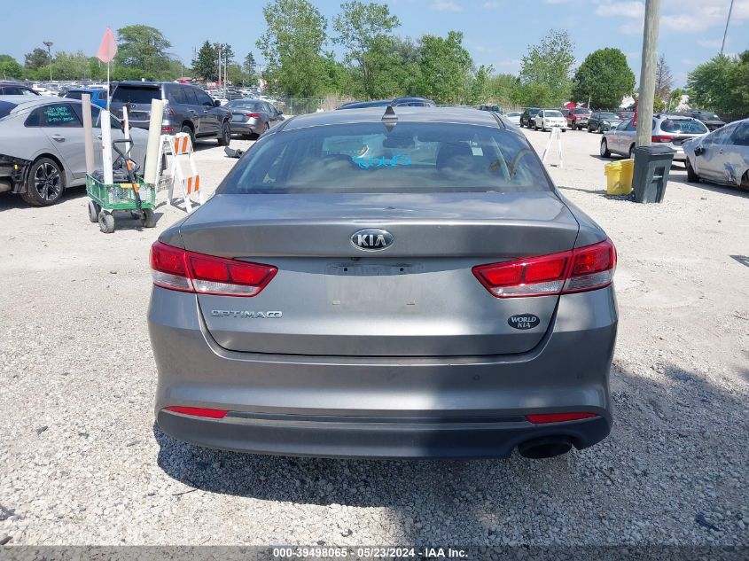 2018 Kia Optima Lx VIN: 5XXGT4L31JG186022 Lot: 39498065