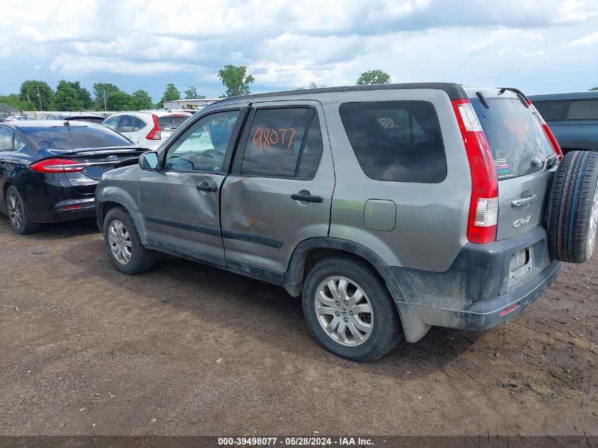 2006 Honda Cr-V Ex VIN: JHLRD78836C054952 Lot: 39498077