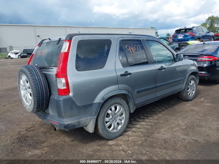 2006 Honda Cr-V Ex VIN: JHLRD78836C054952 Lot: 39498077