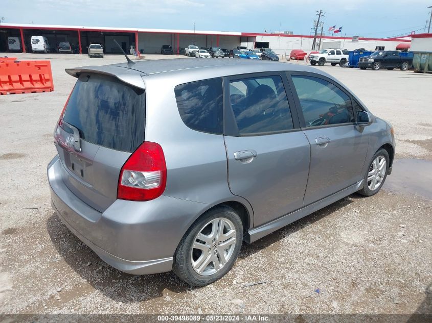 2008 Honda Fit Sport VIN: JHMGD386X8S021367 Lot: 39498089