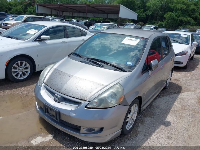 2008 Honda Fit Sport VIN: JHMGD386X8S021367 Lot: 39498089