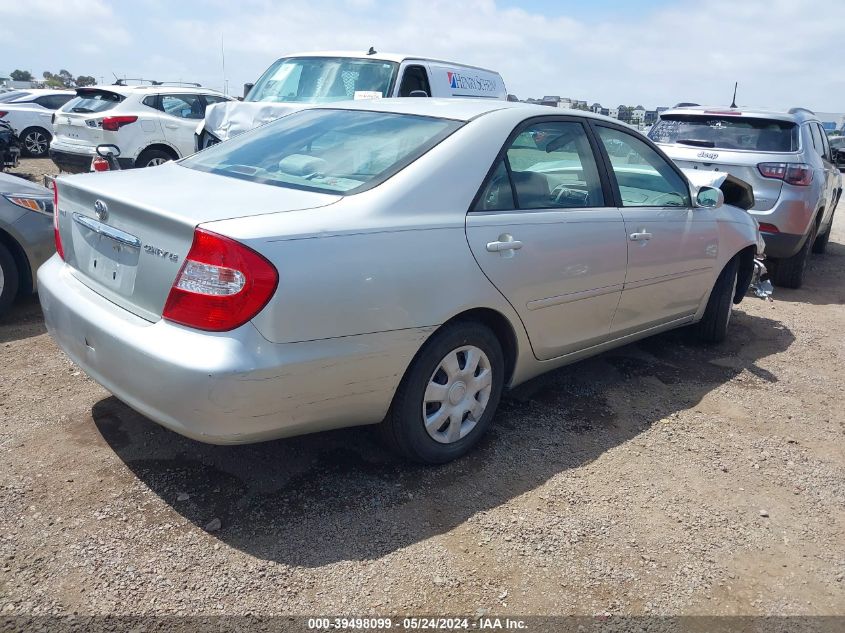 2004 Toyota Camry Le VIN: JTDBE32K840250506 Lot: 39498099