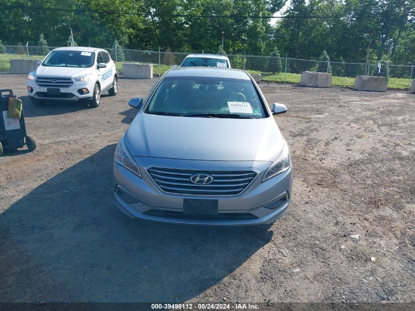 2015 Hyundai Sonata Se VIN: 5NPE24AF5FH087464 Lot: 39498112