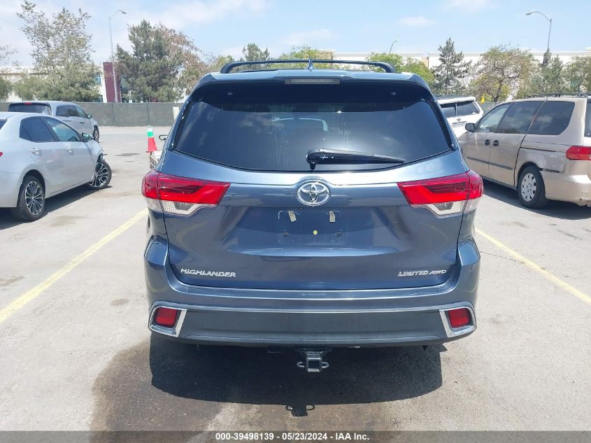 2018 Toyota Highlander Limited VIN: 5TDDZRFH8JS903066 Lot: 39498139