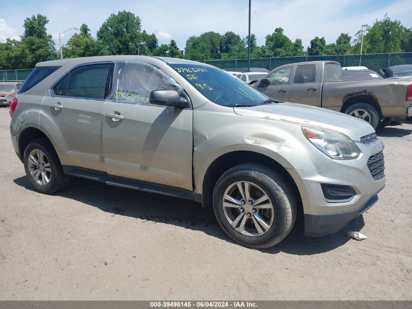 2016 Chevrolet Equinox Ls VIN: 2GNALBEK0G1108593 Lot: 39498145