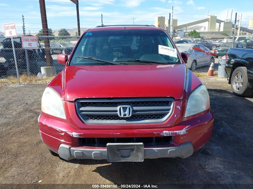 2003 Honda Pilot Ex VIN: 2HKYF18403H525470 Lot: 39498150