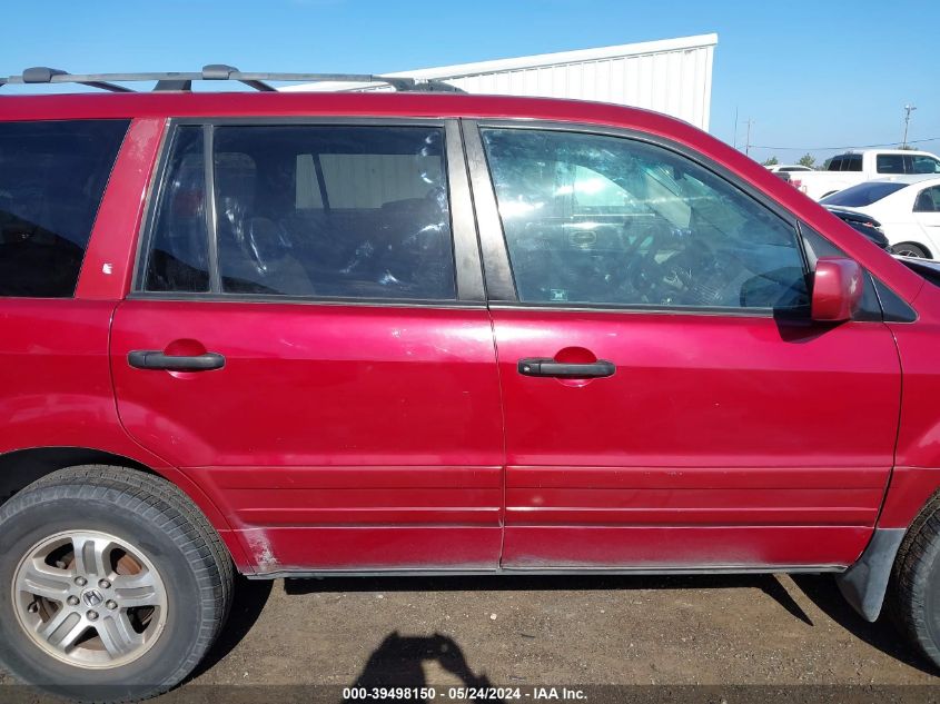 2003 Honda Pilot Ex VIN: 2HKYF18403H525470 Lot: 39498150