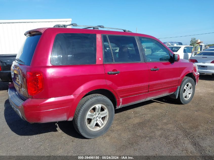 2003 Honda Pilot Ex VIN: 2HKYF18403H525470 Lot: 39498150