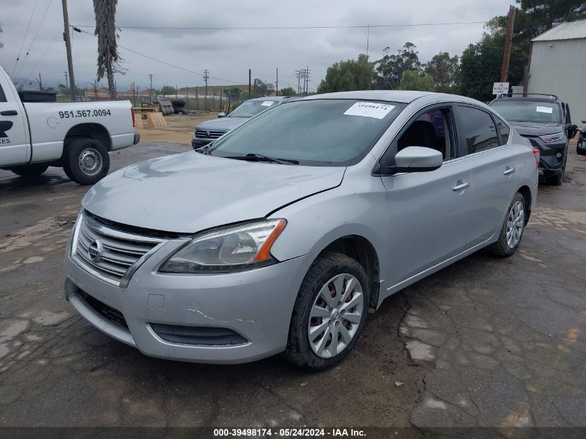 2014 Nissan Sentra Sv VIN: 1N4AB7AP3EN855438 Lot: 39498174