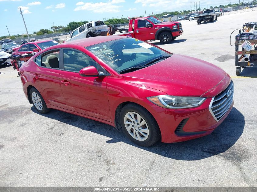 2017 Hyundai Elantra Se VIN: KMHD74LF4HU423250 Lot: 39498231