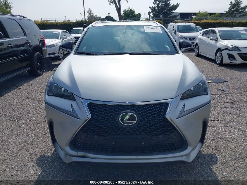 2015 Lexus Nx 200T F Sport VIN: JTJYARBZ2F2005341 Lot: 39498263