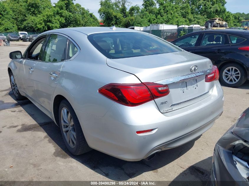 2018 Infiniti Q70 3.7X Luxe VIN: JN1BY1AR9JM220139 Lot: 39498298