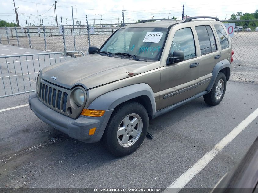 2006 Jeep Liberty Sport VIN: 1J4GK48K86W175232 Lot: 39498304