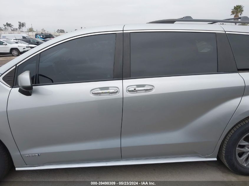 2021 Toyota Sienna Xle VIN: 5TDYRKEC4MS065153 Lot: 39498309