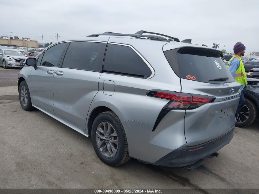 2021 Toyota Sienna Xle VIN: 5TDYRKEC4MS065153 Lot: 39498309