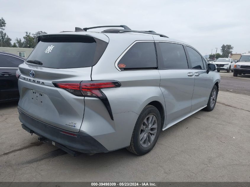 2021 Toyota Sienna Xle VIN: 5TDYRKEC4MS065153 Lot: 39498309