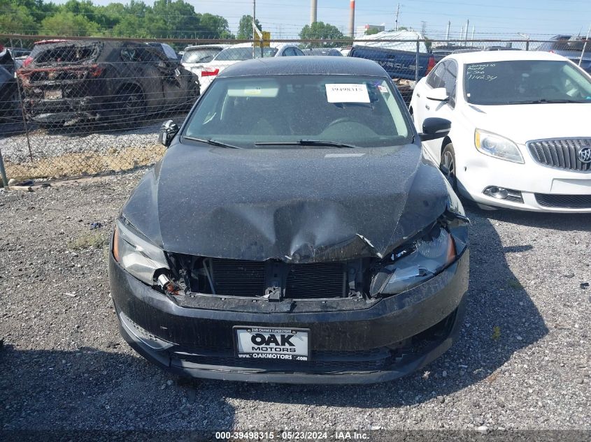 2013 Volkswagen Passat 2.5L S VIN: 1VWAH7A36DC089864 Lot: 39498315