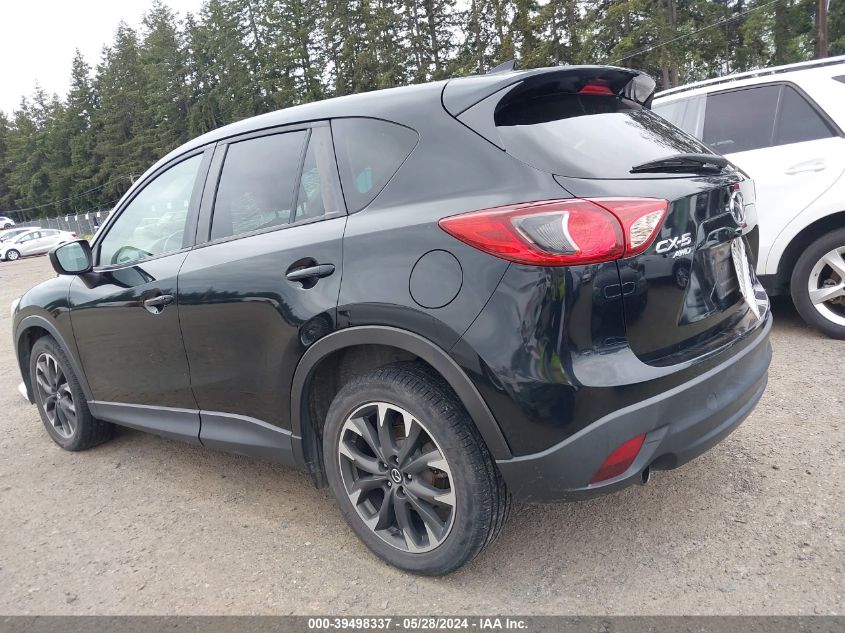 2016 Mazda Cx-5 Grand Touring VIN: JM3KE4DY0G0617028 Lot: 39498337