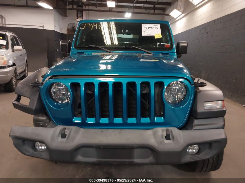 2019 Jeep Wrangler Sport S 4X4 VIN: 1C4GJXAGXKW613808 Lot: 39498376