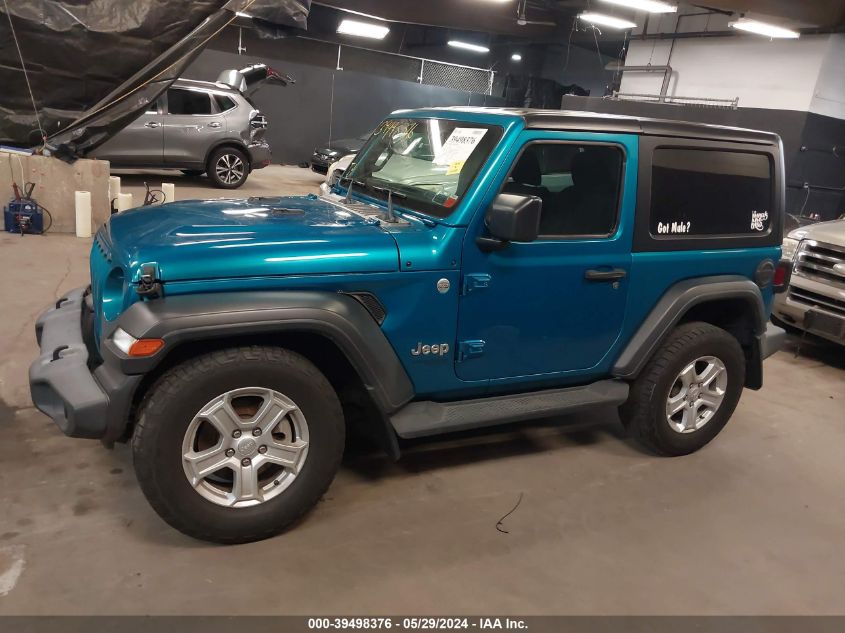 2019 Jeep Wrangler Sport S 4X4 VIN: 1C4GJXAGXKW613808 Lot: 39498376