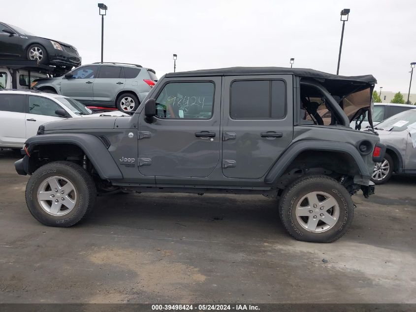 2018 Jeep Wrangler Unlimited Sport VIN: 1C4HJXDG1JW298668 Lot: 39498424