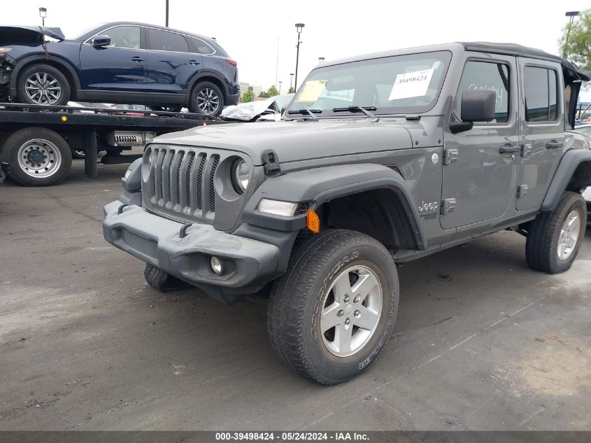 2018 Jeep Wrangler Unlimited Sport VIN: 1C4HJXDG1JW298668 Lot: 39498424