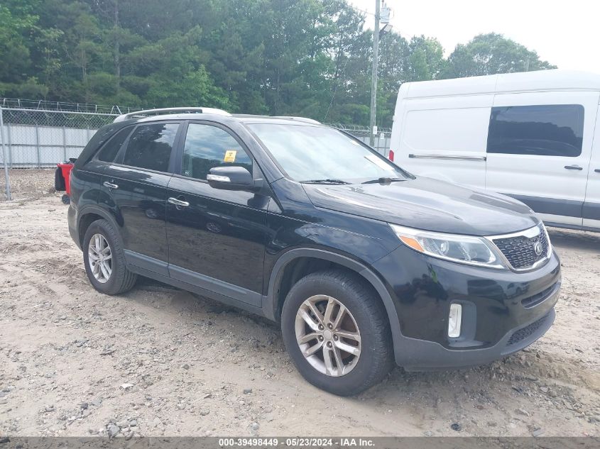 2014 Kia Sorento Lx V6 VIN: 5XYKT4A77EG492353 Lot: 39498449