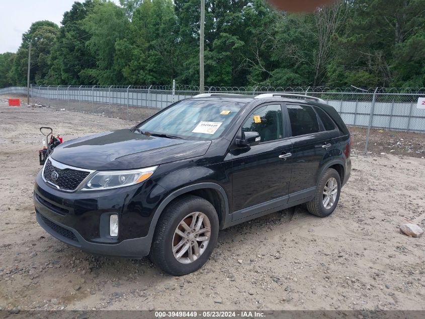 2014 Kia Sorento Lx V6 VIN: 5XYKT4A77EG492353 Lot: 39498449