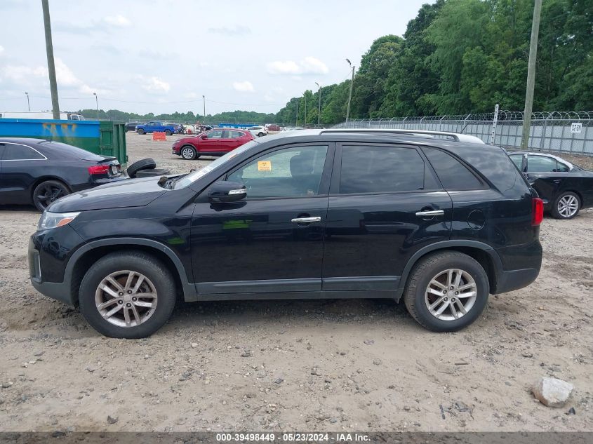 2014 Kia Sorento Lx V6 VIN: 5XYKT4A77EG492353 Lot: 39498449