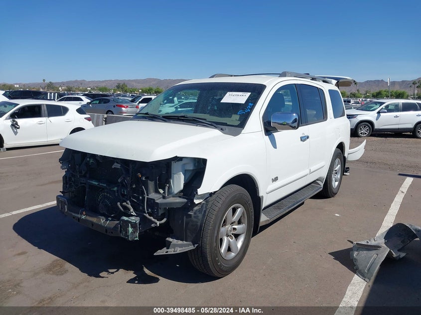 2008 Nissan Armada Se/Le VIN: 5N1AA08D68N626672 Lot: 39498485