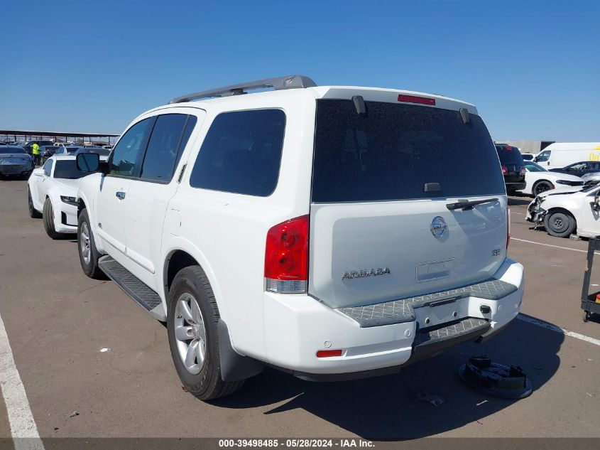 2008 Nissan Armada Se/Le VIN: 5N1AA08D68N626672 Lot: 39498485