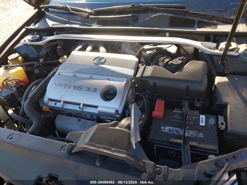 2004 Lexus Es 330 VIN: JTHBA30GX45053543 Lot: 39498492