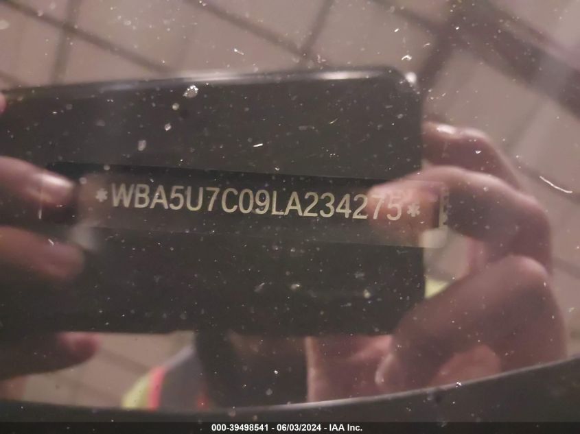 2020 BMW 3 Series M340I VIN: WBA5U7C09LA234275 Lot: 39498541